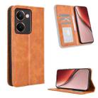 For Realme P3 Ultra 5G Magnetic Buckle Retro Texture Leather Phone Case(Brown) - 1