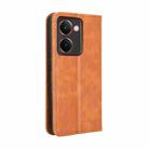 For Realme P3 Ultra 5G Magnetic Buckle Retro Texture Leather Phone Case(Brown) - 3