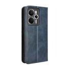 For Realme 14 5G Magnetic Buckle Retro Texture Leather Phone Case(Blue) - 3
