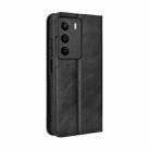 For Realme C71 4G Magnetic Buckle Retro Texture Leather Phone Case(Black) - 3