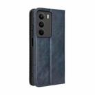 For Realme C71 4G Magnetic Buckle Retro Texture Leather Phone Case(Blue) - 3