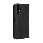 For TCL 40 XL Magnetic Buckle Retro Texture Leather Phone Case(Black) - 3