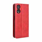 For TCL 40 NxtPaper 4G Magnetic Buckle Retro Texture Leather Phone Case(Red) - 3