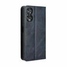 For TCL 40 NxtPaper 4G Magnetic Buckle Retro Texture Leather Phone Case(Blue) - 3