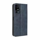 For TCL 40 XE 5G / 40 NxtPaper 5G Magnetic Buckle Retro Texture Leather Phone Case(Blue) - 3