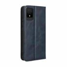 For TCL 502 Magnetic Buckle Retro Texture Leather Phone Case(Blue) - 3