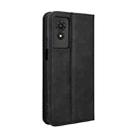 For TCL 501 4G Magnetic Buckle Retro Texture Leather Phone Case(Black) - 3