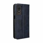 For TCL 501 4G Magnetic Buckle Retro Texture Leather Phone Case(Blue) - 3