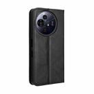 For TCL 50 NxtPaper 5G / 50 Pro NxtPaper 5G Magnetic Buckle Retro Texture Leather Phone Case(Black) - 3