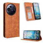 For TCL 50 NxtPaper 5G / 50 Pro NxtPaper 5G Magnetic Buckle Retro Texture Leather Phone Case(Brown) - 1