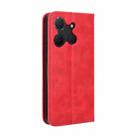 For TCL 503 Magnetic Buckle Retro Texture Leather Phone Case(Red) - 3