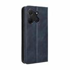 For TCL 503 Magnetic Buckle Retro Texture Leather Phone Case(Blue) - 3