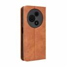 For TCL 605 / 60 SE Magnetic Buckle Retro Texture Leather Phone Case(Brown) - 3