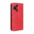 For TCL 60 SE NxtPaper 5G Magnetic Buckle Retro Texture Leather Phone Case(Red) - 3