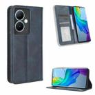 For vivo Y78 Plus Magnetic Buckle Retro Texture Leather Phone Case(Blue) - 1