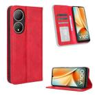 For vivo Y100 5G Magnetic Buckle Retro Texture Leather Phone Case(Red) - 1