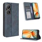 For vivo Y100 5G Magnetic Buckle Retro Texture Leather Phone Case(Blue) - 1