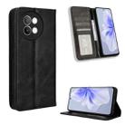 For vivo S18e 5G Magnetic Buckle Retro Texture Leather Phone Case(Black) - 1