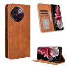 For vivo V30e 5G / V40 Lite 5G Magnetic Buckle Retro Texture Leather Phone Case(Brown) - 1