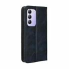 For vivo Y200e 5G / Y100 5G IND Magnetic Buckle Retro Texture Leather Phone Case(Blue) - 3