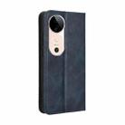 For vivo S19 5G Magnetic Buckle Retro Texture Leather Phone Case(Blue) - 3