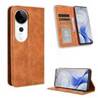 For vivo S19 Pro 5G / V40 5G Magnetic Buckle Retro Texture Leather Phone Case(Brown) - 1