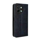 For vivo Y58 5G Magnetic Buckle Retro Texture Leather Phone Case(Blue) - 3