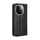 For vivo T3 Pro 5G / iQOO Z9S Pro 5G Magnetic Buckle Retro Texture Leather Phone Case(Black) - 3