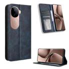 For vivo V40e 5G / iQOO Z9S 5G Magnetic Buckle Retro Texture Leather Phone Case(Blue) - 1