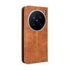 For vivo X200 Pro 5G Magnetic Buckle Retro Texture Leather Phone Case(Brown) - 3