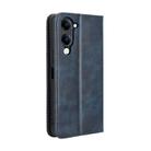 For vivo Y04 4G / Y29s 5G Magnetic Buckle Retro Texture Leather Phone Case(Blue) - 3