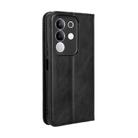 For vivo Y29 4G / T4x 5G Magnetic Buckle Retro Texture Leather Phone Case(Black) - 3
