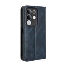 For vivo Y29 4G / T4x 5G Magnetic Buckle Retro Texture Leather Phone Case(Blue) - 3