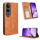 For vivo V50 Lite 5G / 4G Magnetic Buckle Retro Texture Leather Phone Case(Brown) - 1