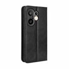 For vivo X200 FE / S30 Pro mini Magnetic Buckle Retro Texture Leather Phone Case(Black) - 3