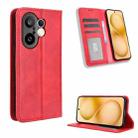 For vivo X200 FE / S30 Pro mini Magnetic Buckle Retro Texture Leather Phone Case(Red) - 1