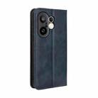 For vivo X200 FE / S30 Pro mini Magnetic Buckle Retro Texture Leather Phone Case(Blue) - 3