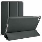 For iPad mini 5 / 4 / 3 / 2 / 1 3-folding TPU Horizontal Flip Leather Tablet Case with Holder(Black) - 1