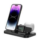 WA29 4 in 1 Magnetic Watch Wireless Charging Station with Dual 8 Pin Ports(Black) - 1