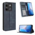 For Infinix Smart 7 HD X6516 Magnetic Buckle Retro Texture Leather Phone Case(Blue) - 1