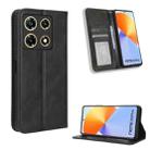 For Infinix Note 30 Pro Magnetic Buckle Retro Texture Leather Phone Case(Black) - 1