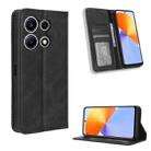 For Infinix Note 30 VIP Magnetic Buckle Retro Texture Leather Phone Case(Black) - 1