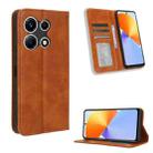 For Infinix Note 30 VIP Magnetic Buckle Retro Texture Leather Phone Case(Brown) - 1