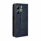 For Infinix Smart 8 X6525 Magnetic Buckle Retro Texture Leather Phone Case(Blue) - 3