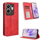 For Infinix Zero 30 4G Magnetic Buckle Retro Texture Leather Phone Case(Red) - 1