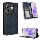 For Infinix Zero 30 4G Magnetic Buckle Retro Texture Leather Phone Case(Blue) - 1