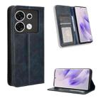 For Infinix Zero 30 5G Magnetic Buckle Retro Texture Leather Phone Case(Blue) - 1