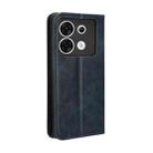 For Infinix Zero 30 5G Magnetic Buckle Retro Texture Leather Phone Case(Blue) - 3