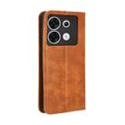 For Infinix Zero 30 5G Magnetic Buckle Retro Texture Leather Phone Case(Brown) - 3