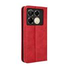 For Infinix Note 40 Pro 4G Magnetic Buckle Retro Texture Leather Phone Case(Red) - 3